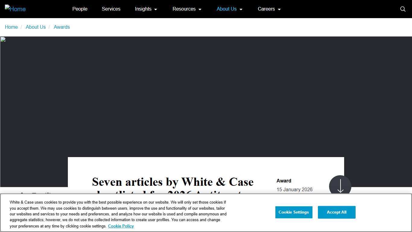Seven articles by White & Case shortlisted for 2026 Antitrust Writing Awards | White & Case LLP
